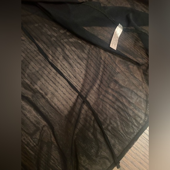 La Vie en Rose Lace Trim Mesh Kimono size XS/S - Picture 6 of 7